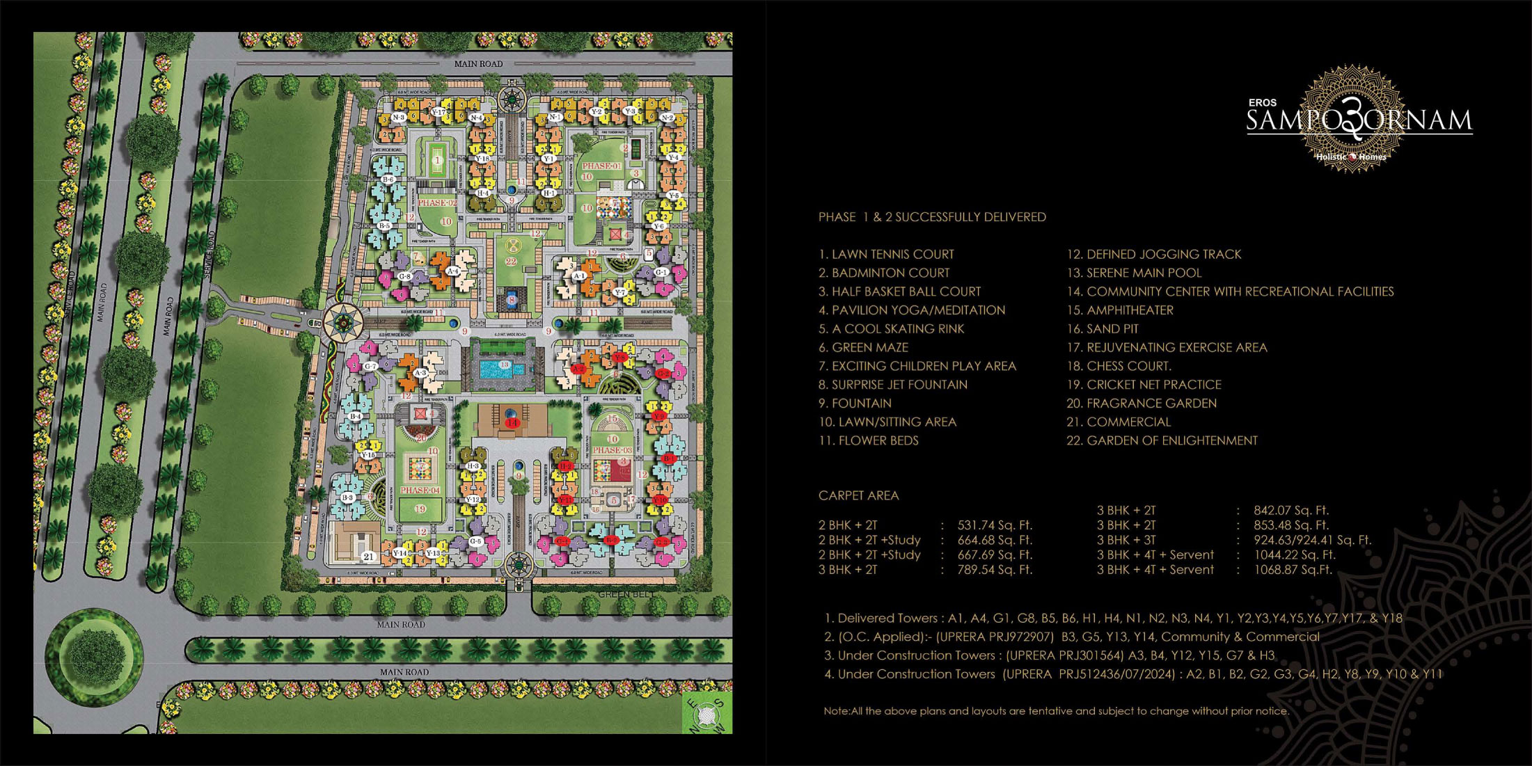 Eros Sampoornam Phase 3 Site Plan